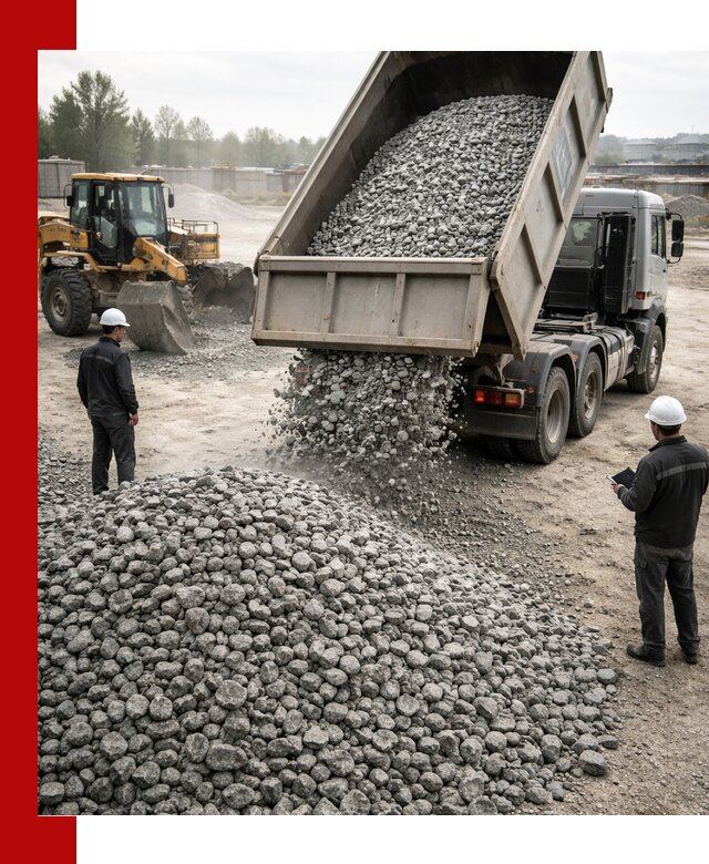 Доставка гранитного щебня фракции 20-40 в Люберцах