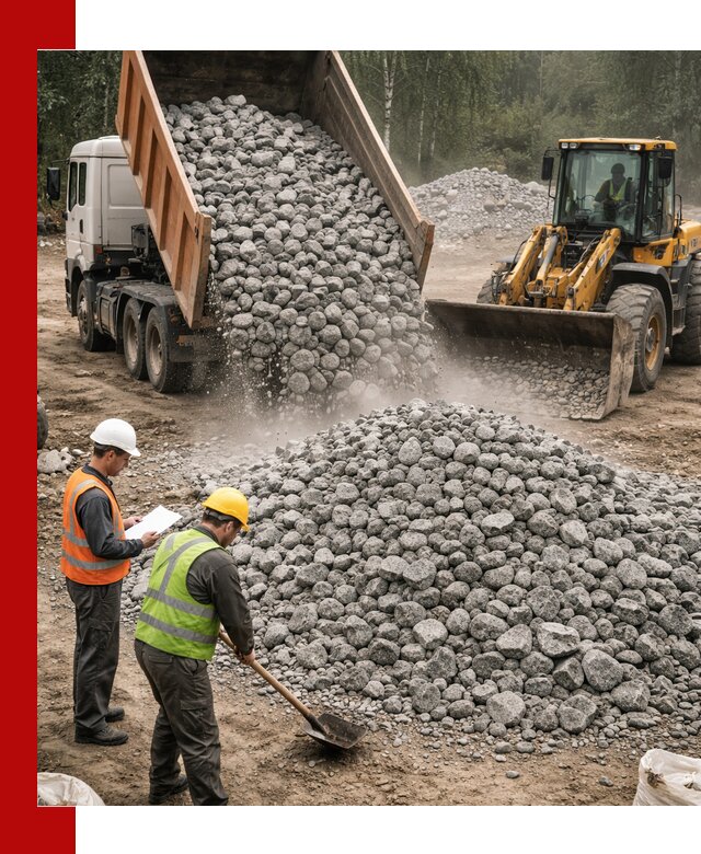 Гранитный щебень фракция 70-150 доставка в Люберцах