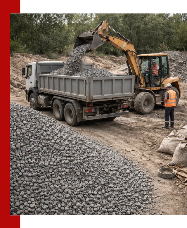 Доставка гравийного щебня в Люберцах оптом и в розницу