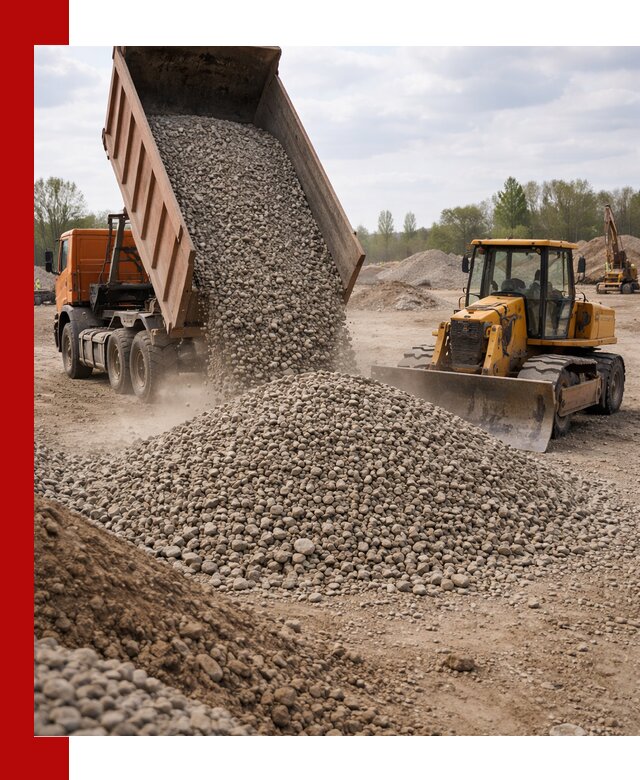 Доставка гравийного щебня фракции 40-70 в Люберцах