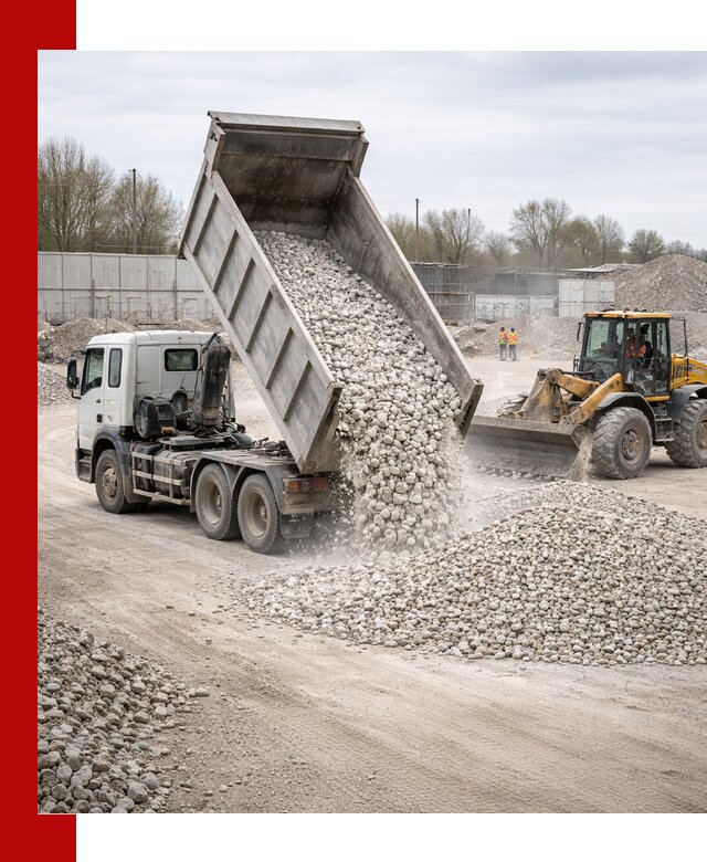 Доставка и продажа известнякового щебня в Люберцах