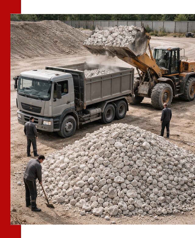 Известняковый щебень фракция 70–150 с доставкой в Люберцах