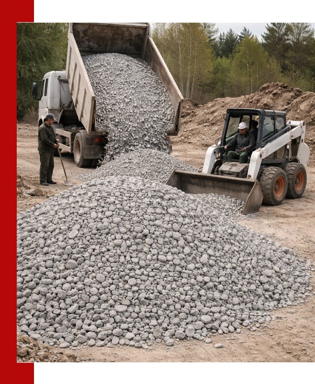 Доставка доломитового щебня в Люберцах напрямую от карьера