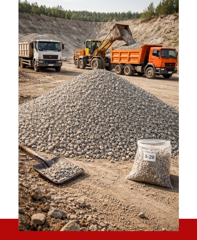 Доломитовый щебень фр. 5-20 в Люберцах от 4419 р. | ПРОНЕРУДЛюб