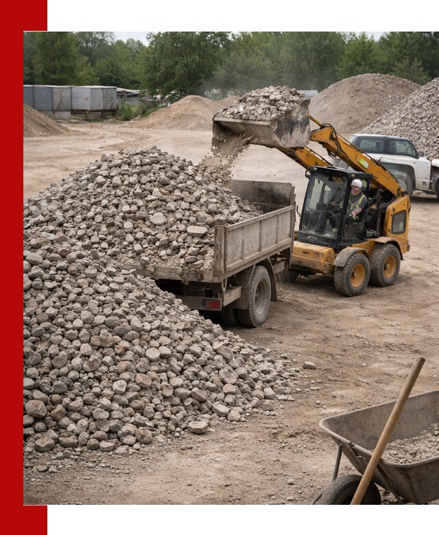 Доставка вторичного щебня в Люберцах для строительных работ