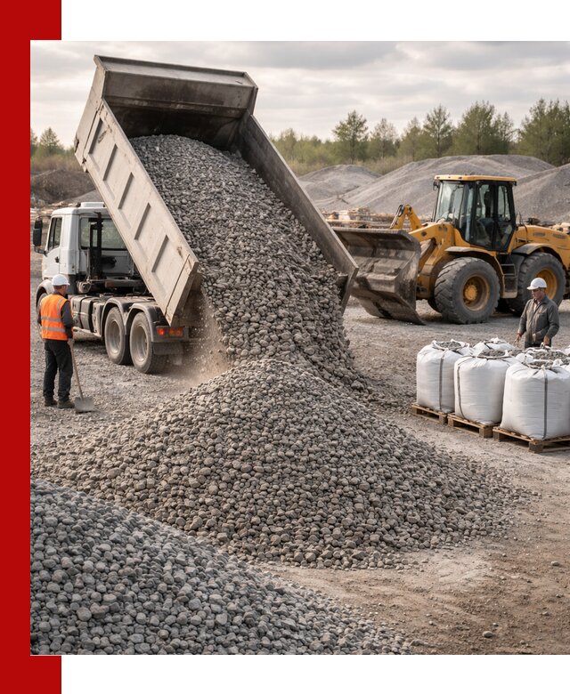 Бетонный щебень фракция 5–20 с доставкой в Люберцах