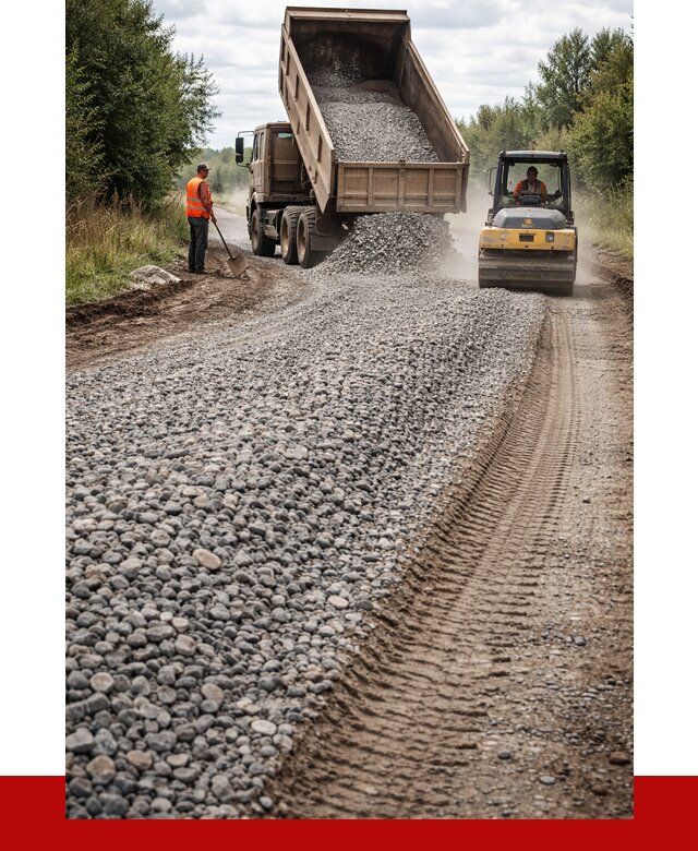 Щебень для отсыпки дороги в Люберцах от 2841 р. ПРОНЕРУДЛюб
