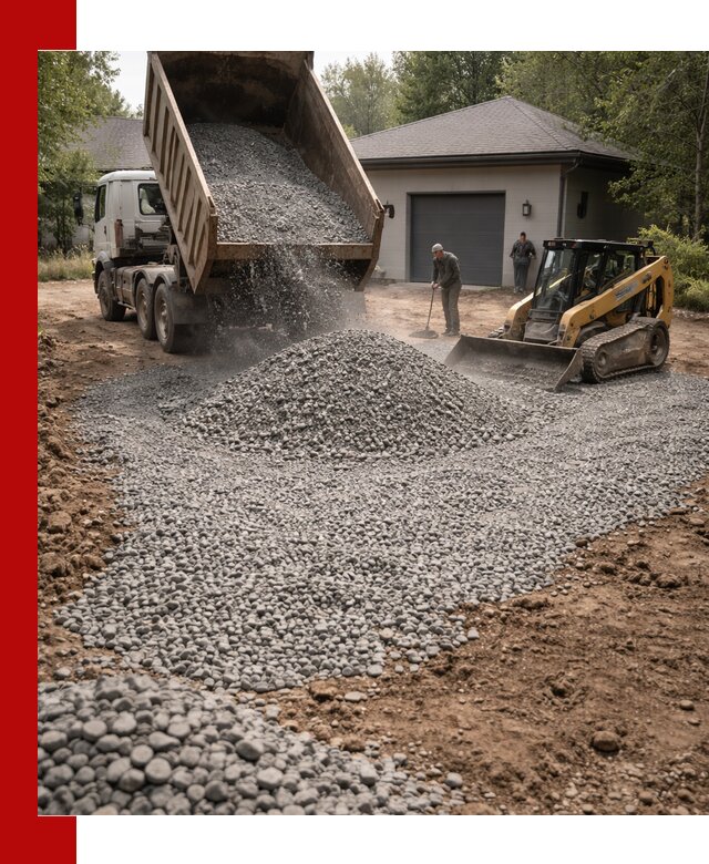 Щебень для парковки в Люберцах: доставка и укладка качественного материала