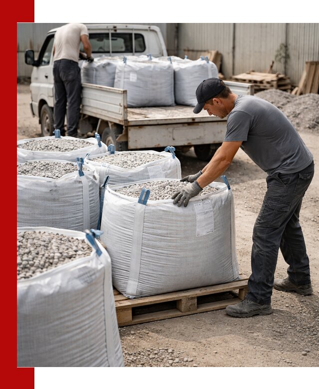 Доставка щебня в мешках по выгодным ценам в Люберцах