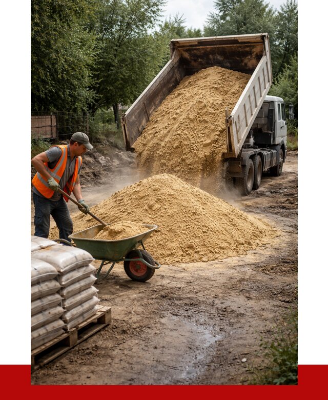 Купить песок с доставкой в Люберцах от 1894 р. | ПРОНЕРУДЛюб