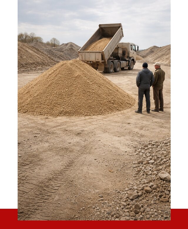 Карьерный песок крупнозернистый в Люберцах от 8943 р | ПРОНЕРУДЛюб