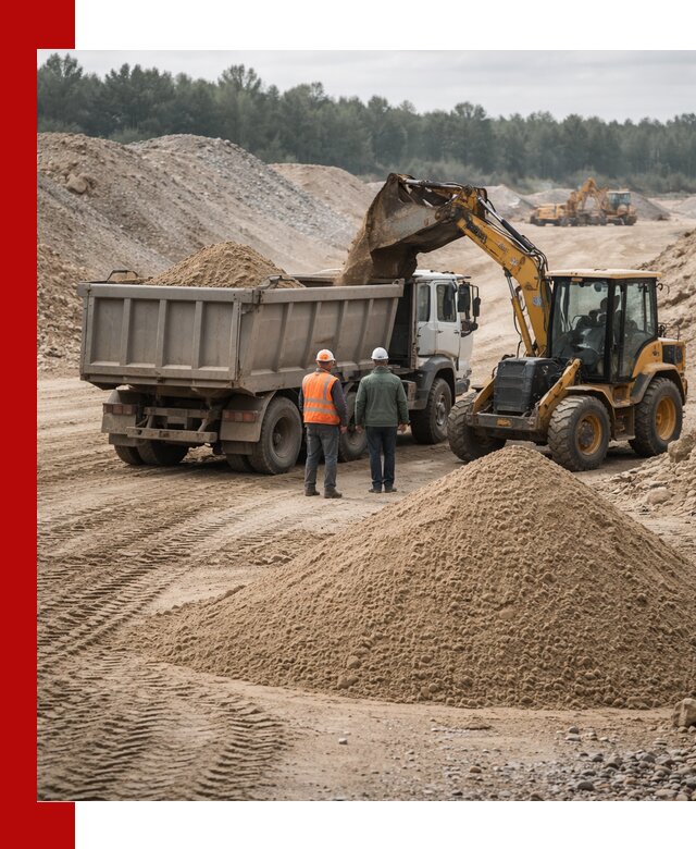 Карьерный среднезернистый песок с доставкой в Люберцах