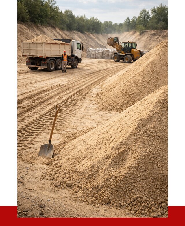 Карьерный песок мелкозернистый в Люберцах от 9469 р. | ПРОНЕРУДЛюб