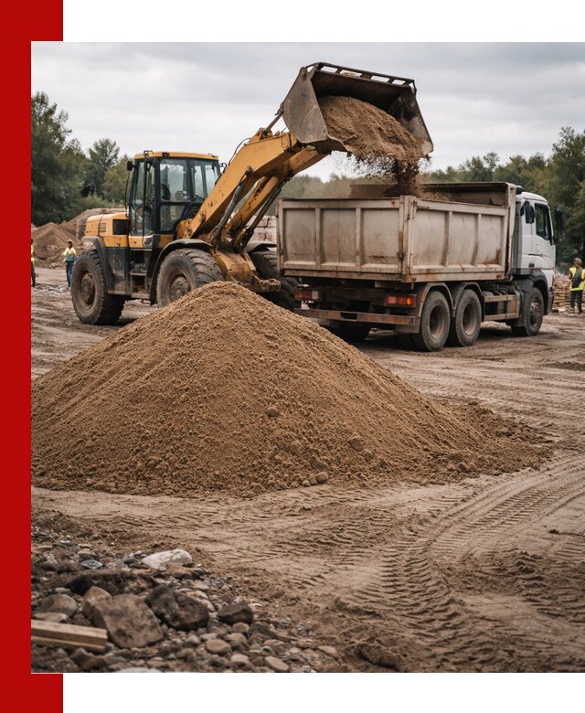 Доставка речного песка навалом в Люберцах быстро и выгодно