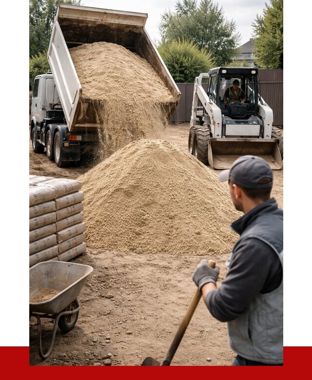 Мытый речной песок с доставкой в Люберцах от 1526 р. | ПРОНЕРУДЛюб