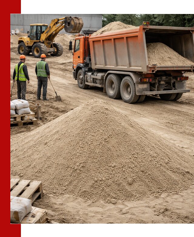 Доставка и продажа мытого речного песка в Люберцах