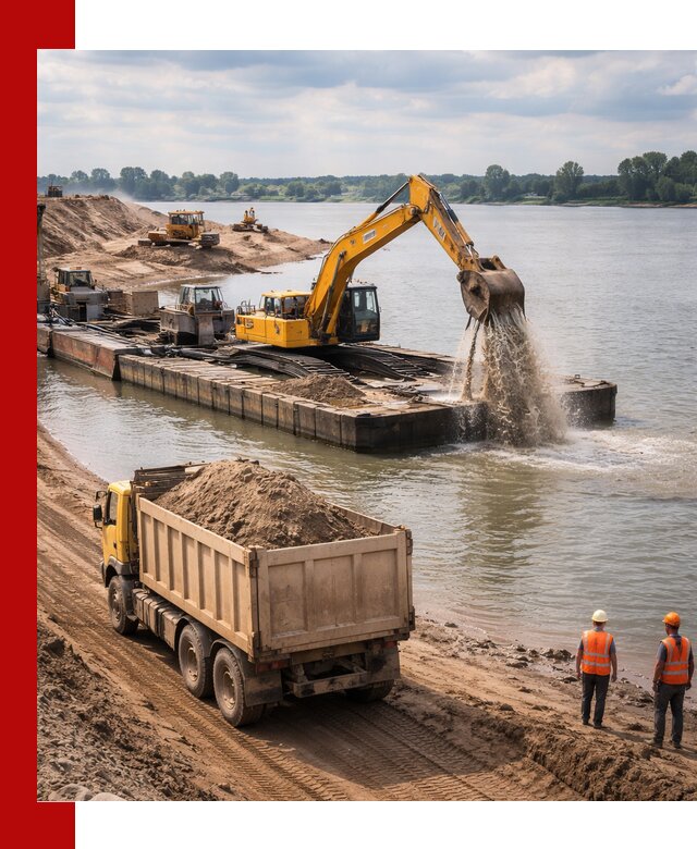 Намывной песок с доставкой в Люберцах оптом и в розницу