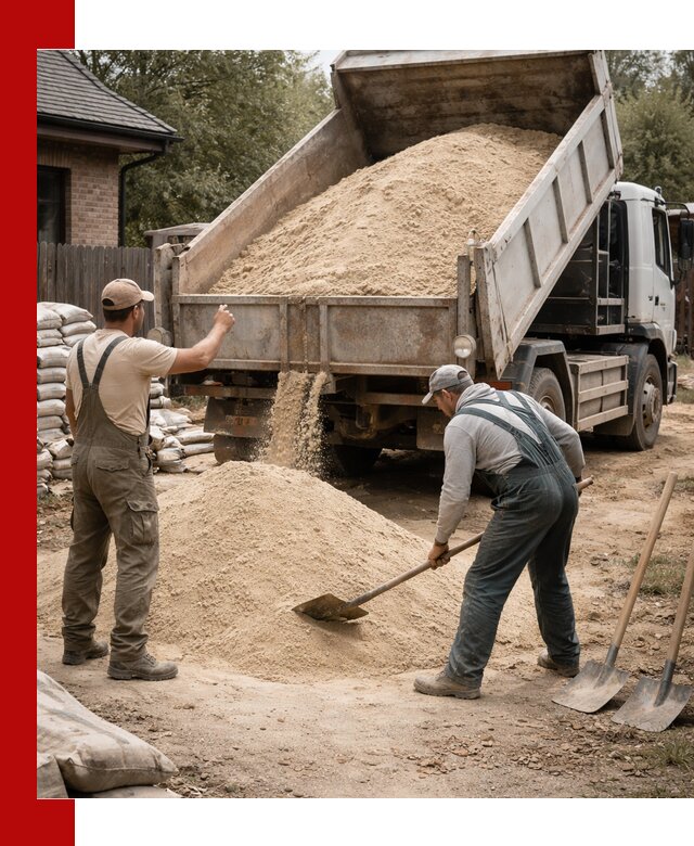 Песок для штукатурки с доставкой в Люберцах качественный и чистый
