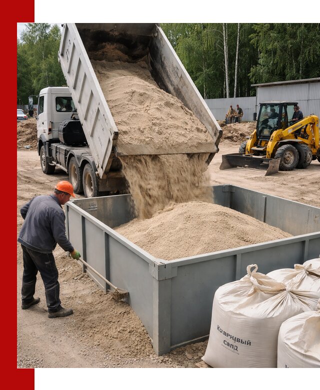 Кварцевый песок для фильтра в Люберцах — доставка и качество