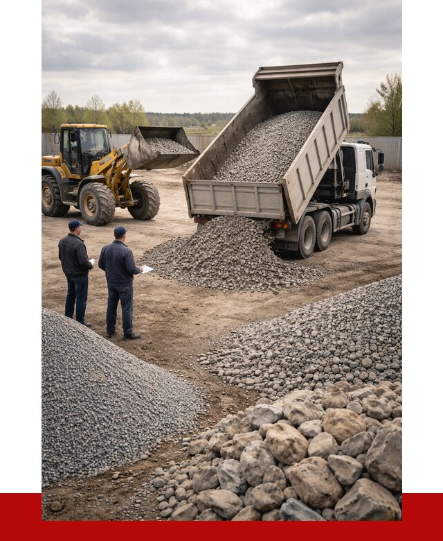 Гравий и камень с доставкой в Люберцах от 4419 р. - ПРОНЕРУДЛюб