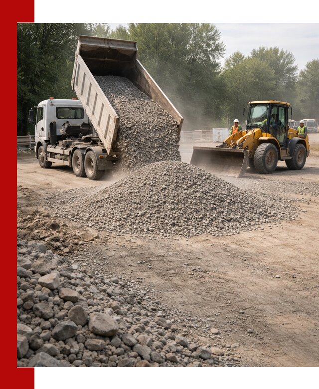 Гравий фракция 5–20 доставка в Люберцах оптом и в розницу