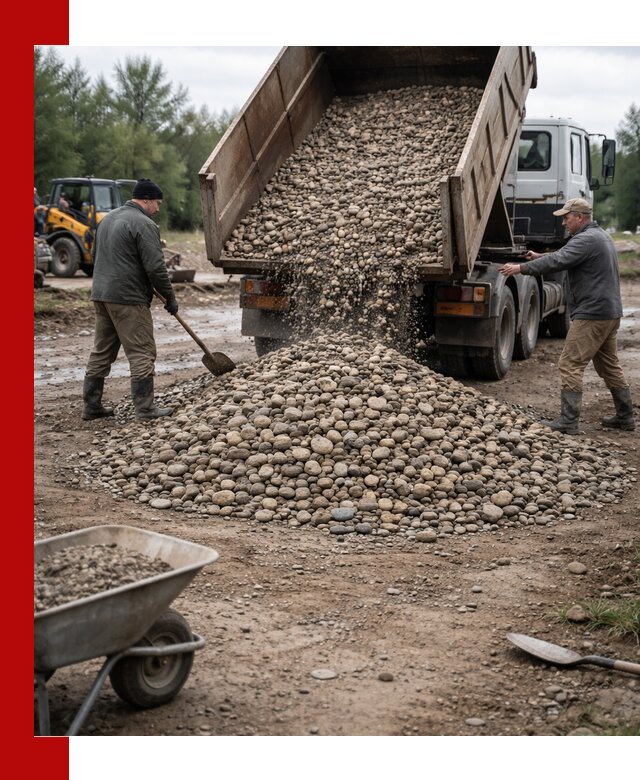 Доставка гальки речной оптом и в розницу в Люберцах