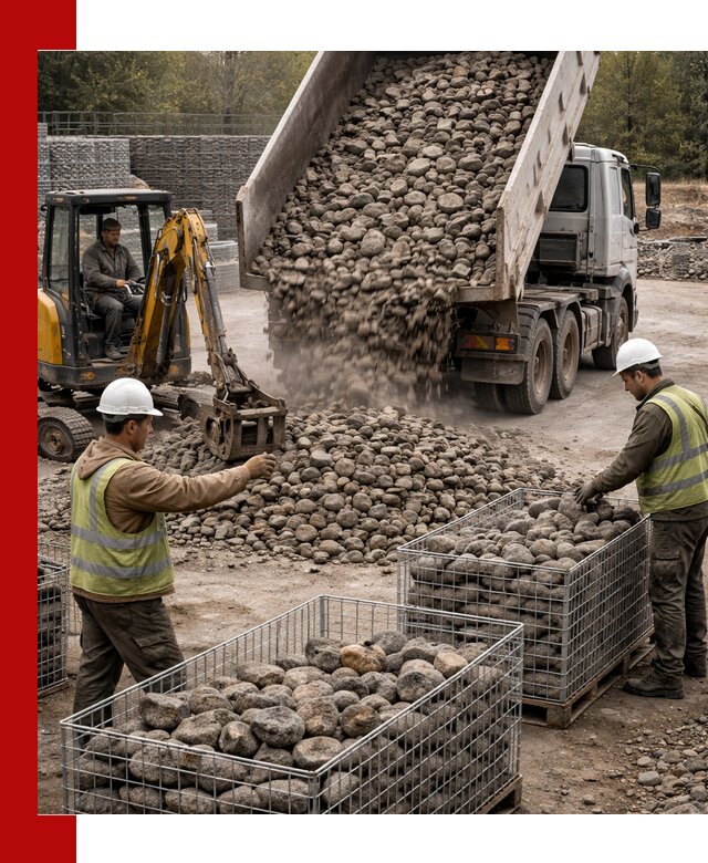 Камень для габионов фракция 100–201 в Люберцах