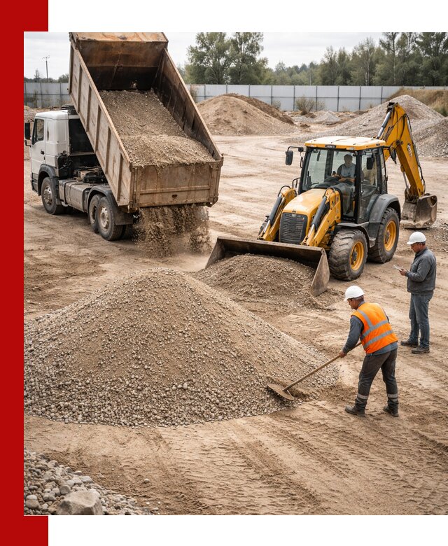 Поставка и доставка ПГС С4 в мешках и самосвалах в Люберцах