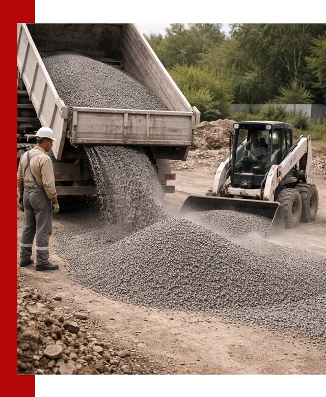 Доставка гравийного отсева 0-5 в Люберцах оптом и в розницу