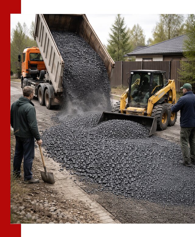 Крошка габбро с доставкой в Люберцах для строительных работ