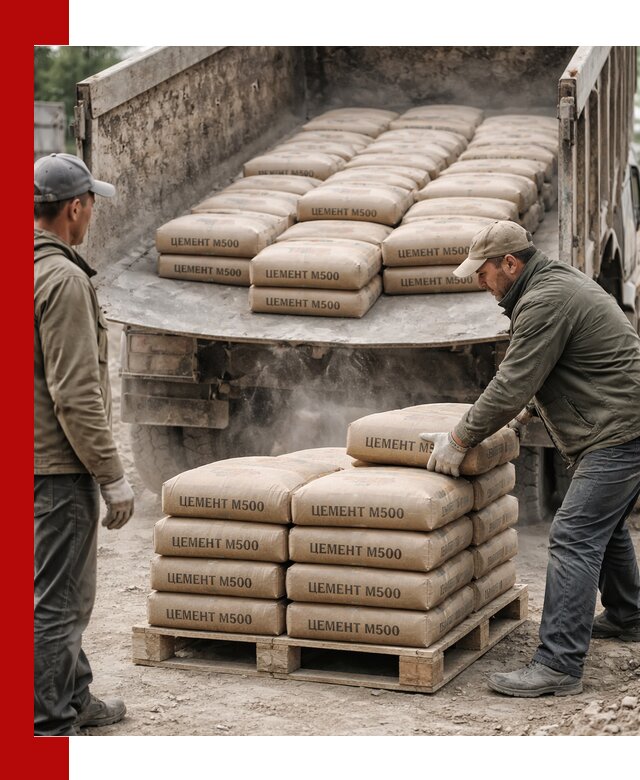 Цемент М500 с доставкой самосвалом в Люберцах
