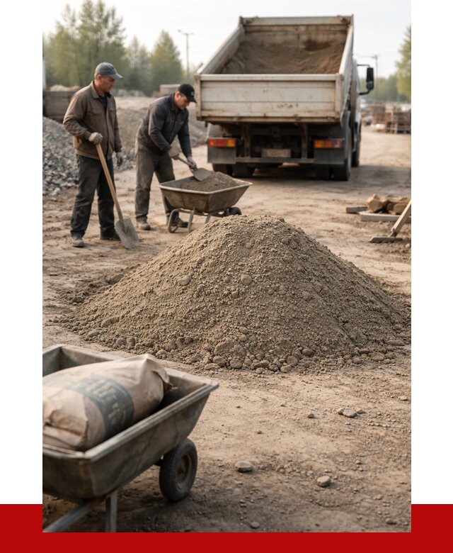 Цементно-песчаная смесь М150 в Люберцах от 4945 р. | ПРОНЕРУДЛюб