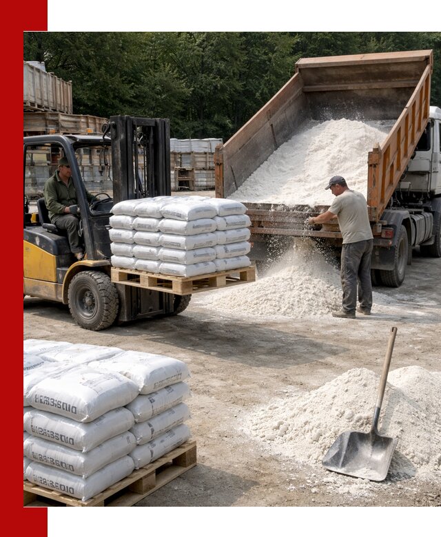 Доставка строительной извести оптом и в розницу в Люберцах