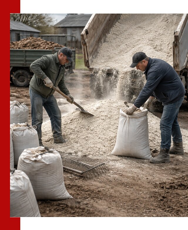 Доставка извести пушонки в Люберцах оптом и мелким оптом