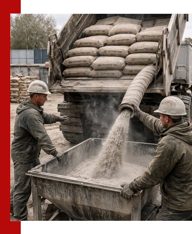 Доставка цемента М400 в Люберцах оптом и в розницу