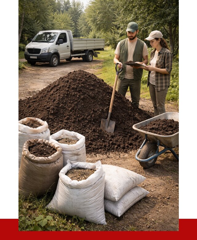 Купить грунт с доставкой в Люберцах от 4734 р. за м3 | ПРОНЕРУДЛюб