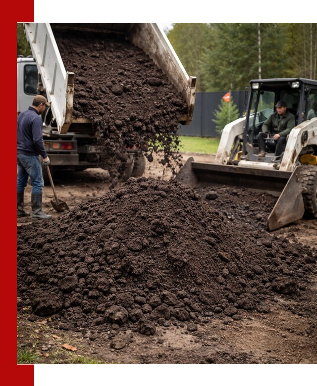 Плодородный грунт с доставкой в Люберцах для садов и огородов