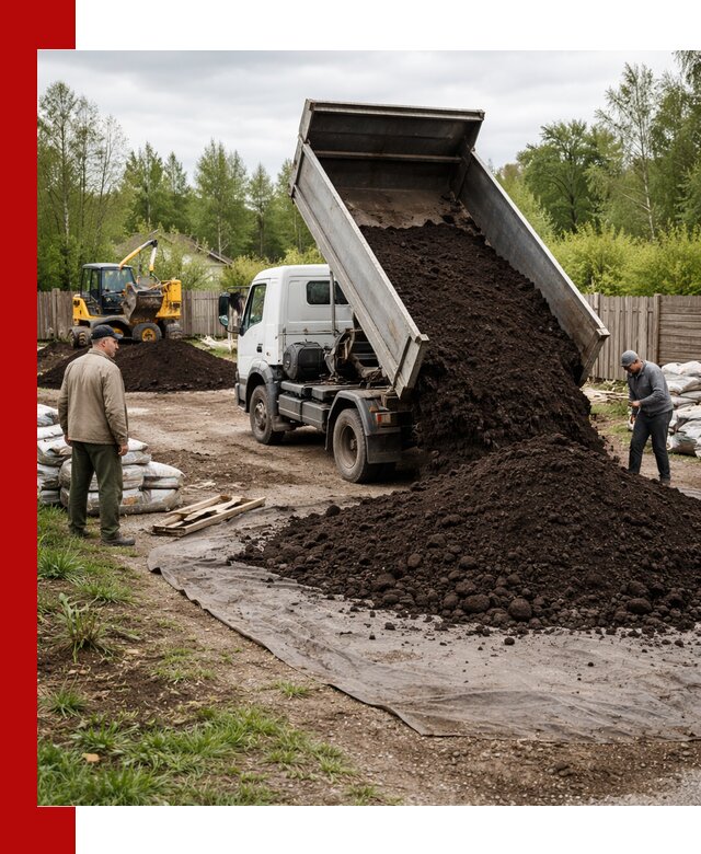 Доставка качественного почвогрунта в Люберцах оптом и в розницу