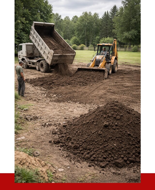 Грунт для выравнивания участка в Люберцах от 1263 р. | ПРОНЕРУДЛюб