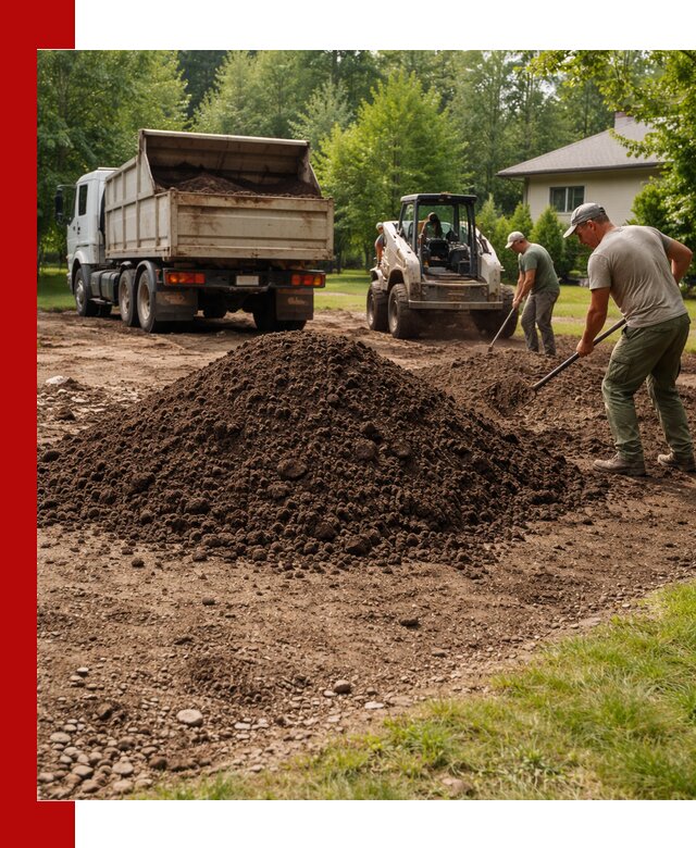 Доставка и укладка грунта для газона в Люберцах