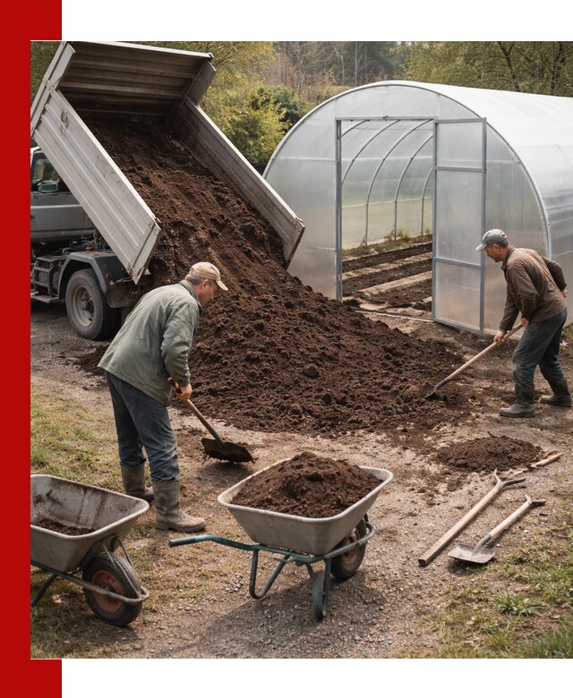 Грунт для теплицы с доставкой в Люберцах — плодородный субстрат под растения