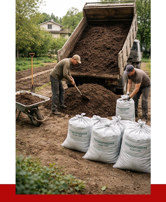 Плодородная смесь в Люберцах от 4419 р./куб с доставкой | ПРОНЕРУДЛюб