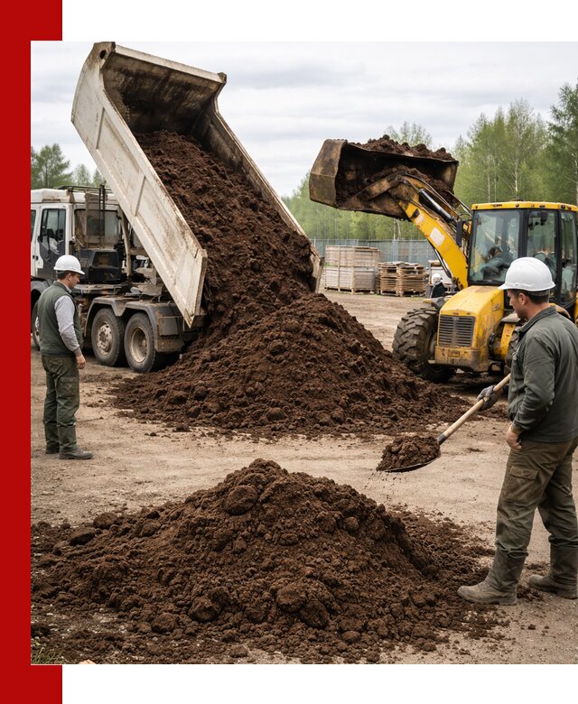 Доставка торфа оптом и в мешках в Люберцах
