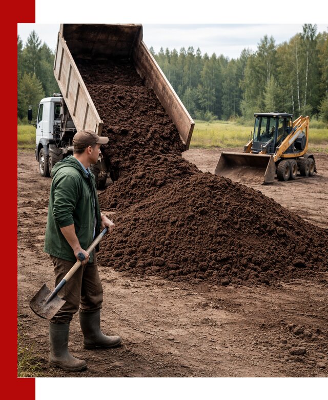 Купить верховой торф с доставкой в Люберцах для садоводства и растений