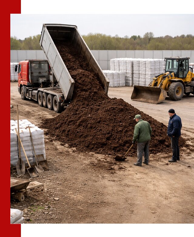 Доставка торфяных смесей оптом и в розницу в Люберцах