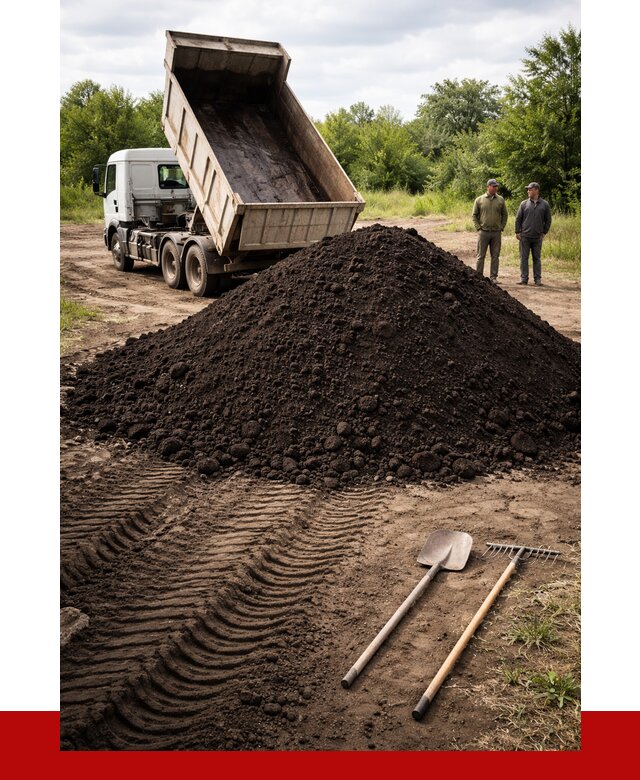 Купить чернозем навалом в Люберцах от 1263 р. за куб | ПРОНЕРУДЛюб