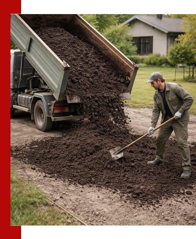 Чернозем для газона с доставкой в Люберцах быстро и качественно