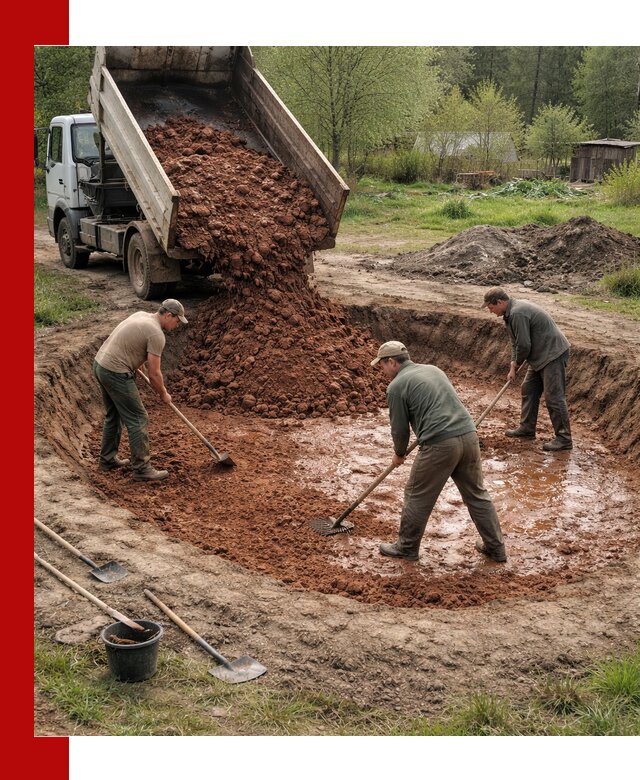 Купить качественную глину для пруда в Люберцах