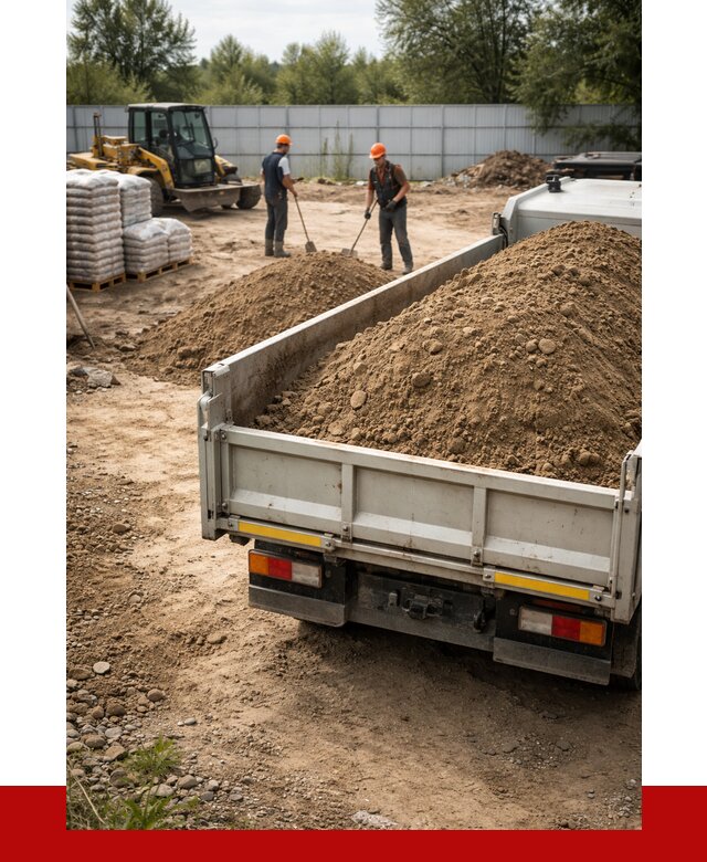 Супесь с доставкой в Люберцах от 2578 р. за куб | ПРОНЕРУДЛюб