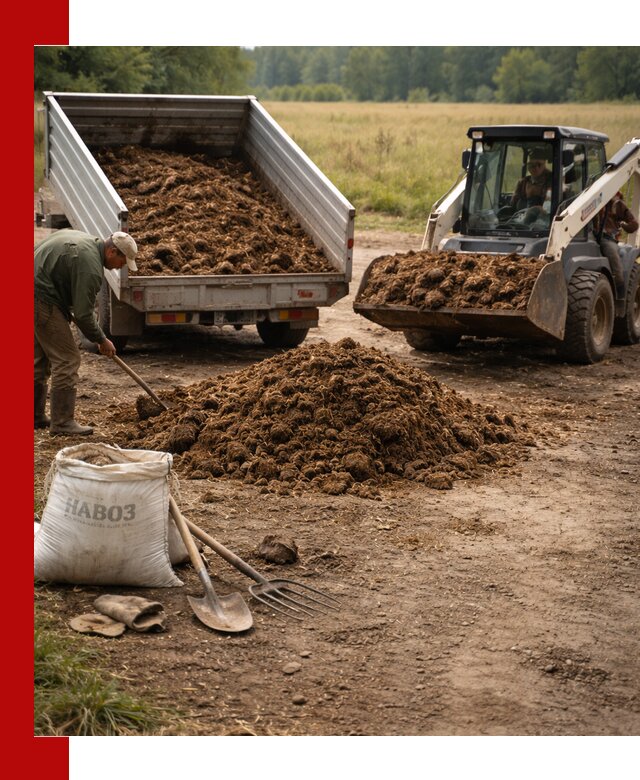 Доставка конского навоза в Люберцах с разгрузкой и доставкой на объект